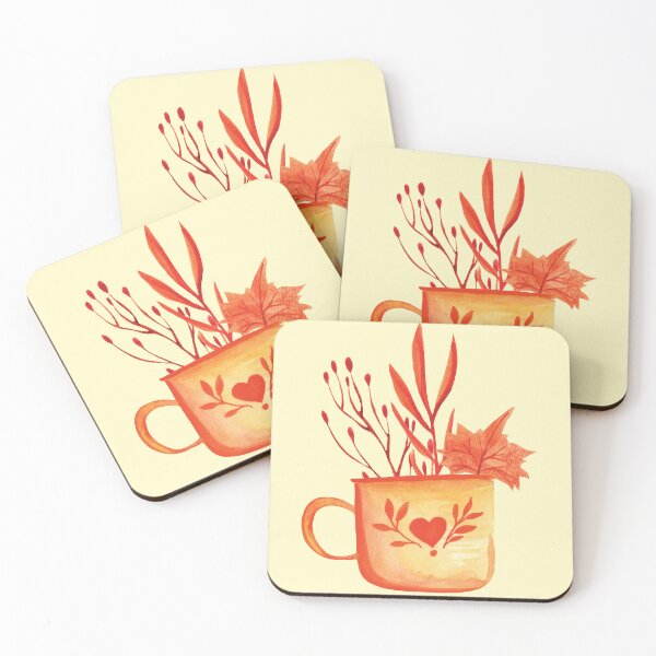 Item preview, Hygge lifestyle watercolor fall art designed and sold by pinkyfish1010.