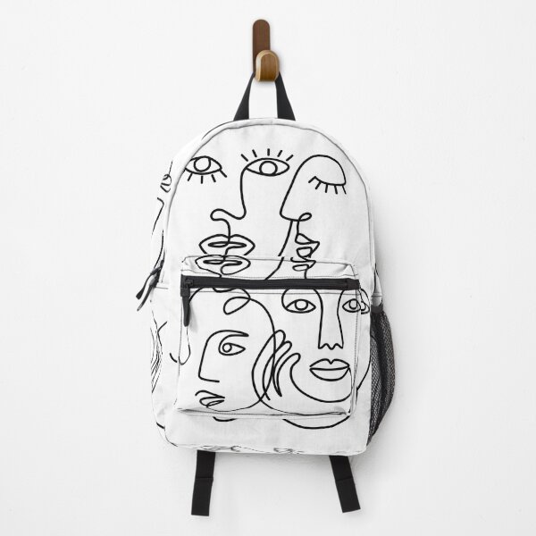 Item preview, 4 Ethnic Women One Line Art Drawing / white designed and sold by SoccaTamam.