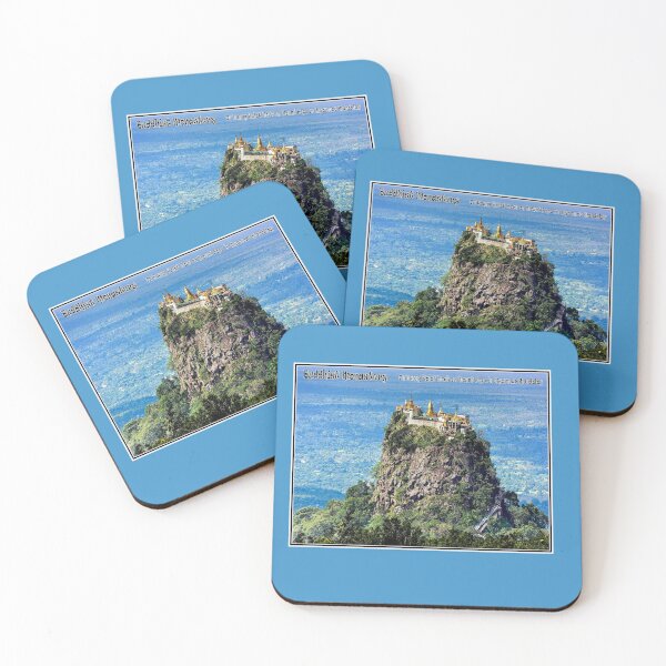 Item preview, BUDDHIST MONASTERY : Taung Kalat on Mount Popa Myanmar Mandalay Print designed and sold by posterbobs.
