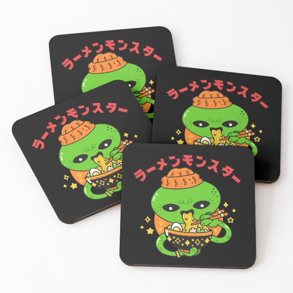 Item preview, Japanese Ramen Monster Alien - Funny designed and sold by Pixelish.