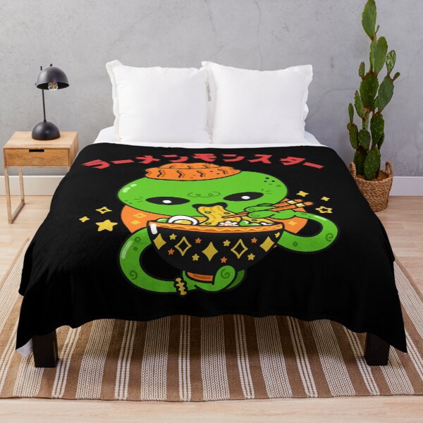 Item preview, Japanese Ramen Monster Alien - Funny designed and sold by Pixelish.