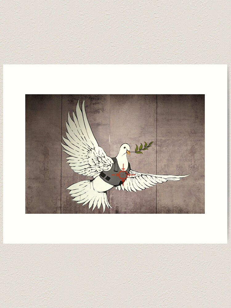 大幅値下げ・Banksy バンクシー Armoured Dove 鳩 ポスター 大幅値下げ・Banksy バンクシー Armoured Dove 鳩 ポスター