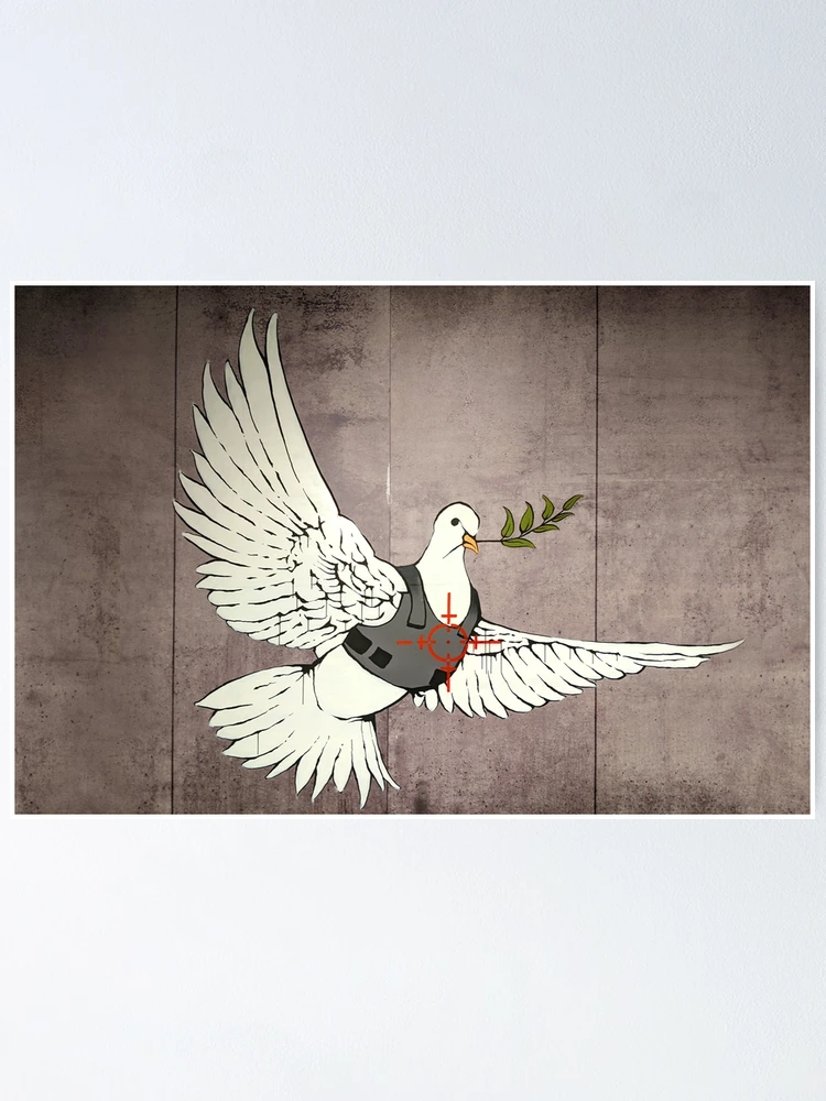 大幅値下げ・Banksy バンクシー Armoured Dove 鳩 ポスター 大幅値下げ・Banksy バンクシー Armoured Dove 鳩 ポスター