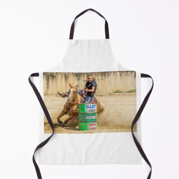 Item preview, Barrel racer rounding a barrel designed and sold by Joe Saladino.