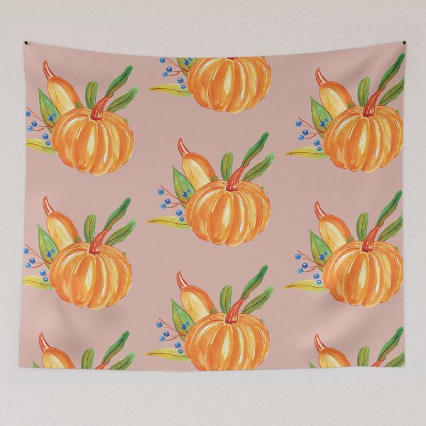 Item preview, Watercolor Thanksgiving pumpkin Painting designed and sold by pinkyfish1010.