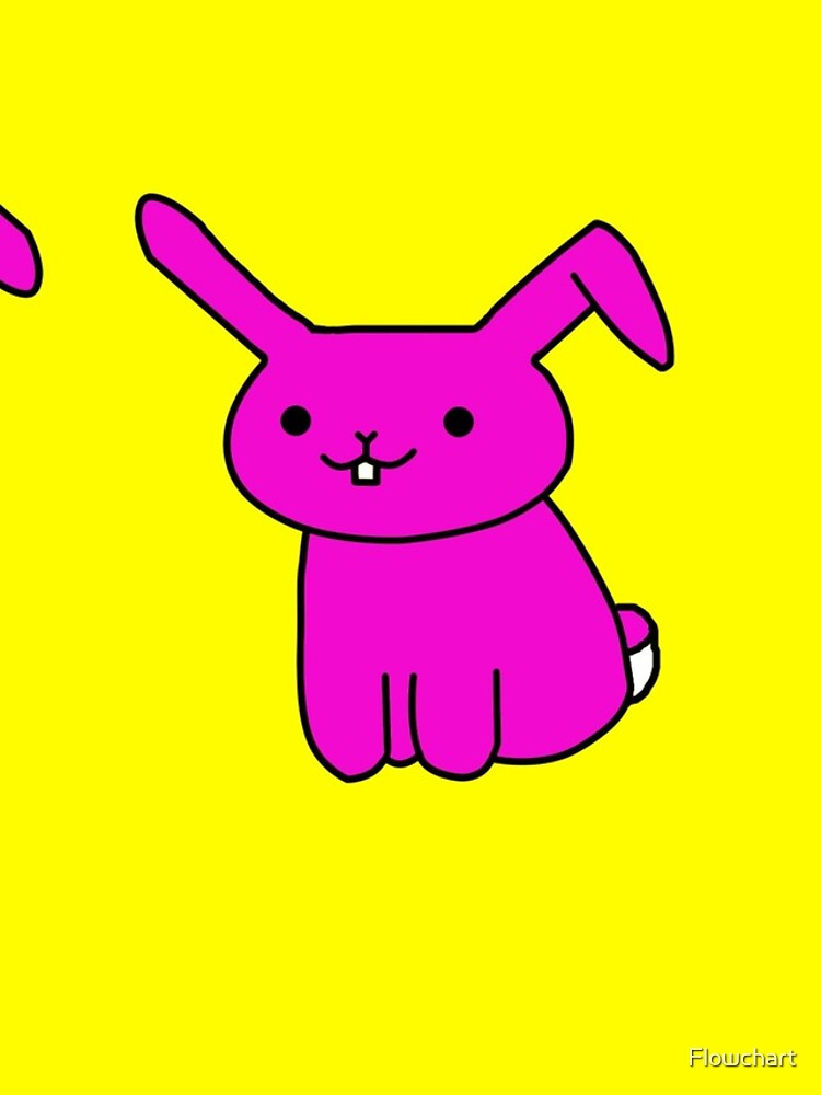 Thumbnail 4 of 4, iPhone Case, Cartoon Rabbit Pink Yellow Pattern designed and sold by Flowchart.