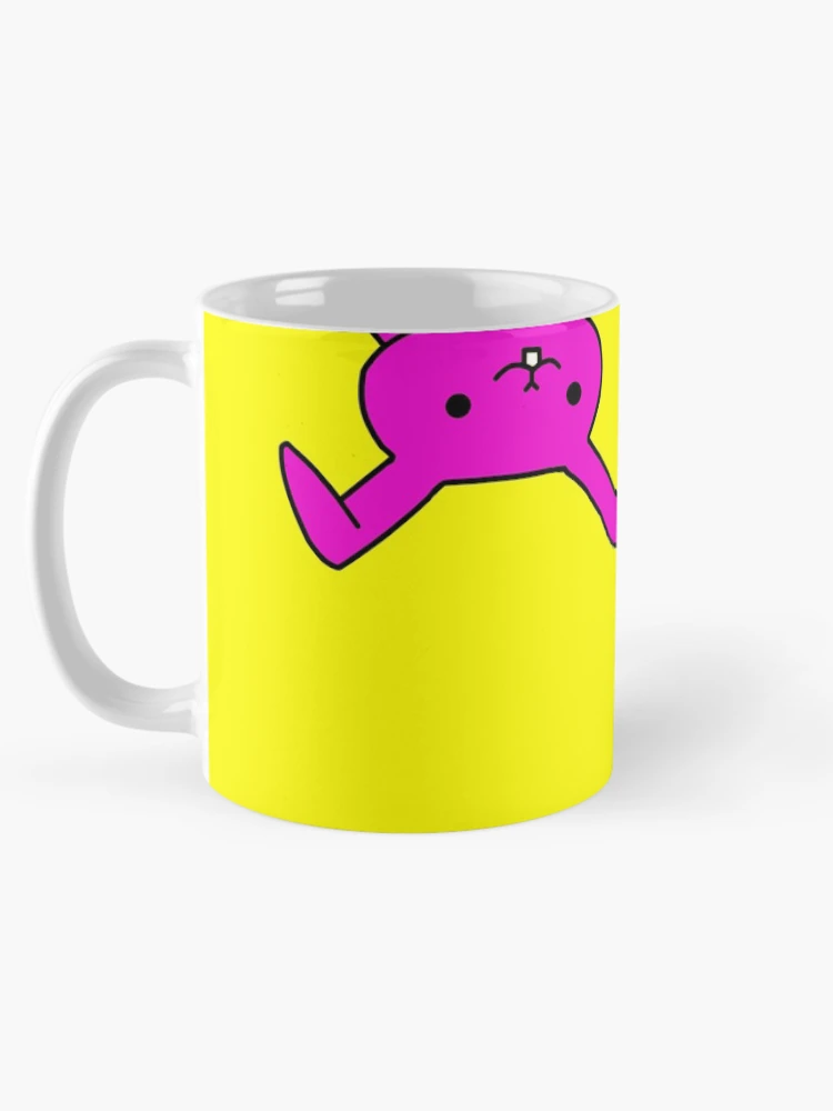 Thumbnail 5 of 6, Coffee Mug, Cartoon Rabbit Pink Yellow Pattern designed and sold by Flowchart.