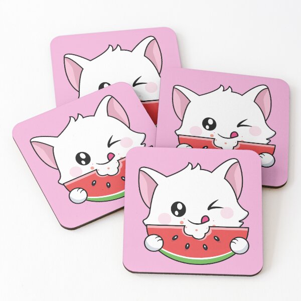 Item preview, Cat Eat Watermelon | National Watermelon Day | Animal Illustration designed and sold by Pisutachio.