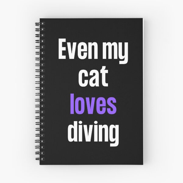 Item preview, Even my cat loves diving designed and sold by TheGreenGoat.