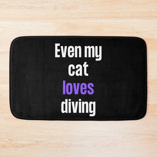 Item preview, Even my cat loves diving designed and sold by TheGreenGoat.