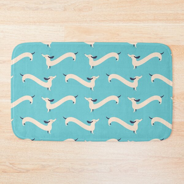 Item preview, Funny pattern with long white Dachshund dog designed and sold by zuperelectracat.