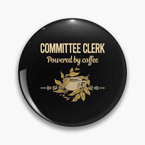 Item preview, Powered By Coffee Committee Clerk designed and sold by toniabrendaom.