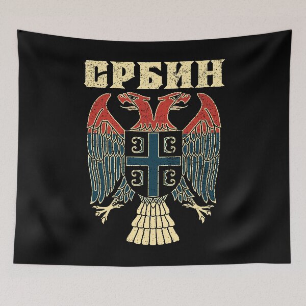 Item preview, Serbia coat of arms flag eagle Serbian Cyrillic designed and sold by Mila1946.
