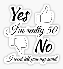 50th Birth Gift for Women Sticker