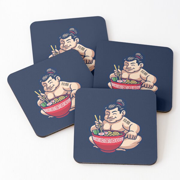 Item preview, Japanese Samoan Wrestler Eating Ramen  - Funny designed and sold by Pixelish.