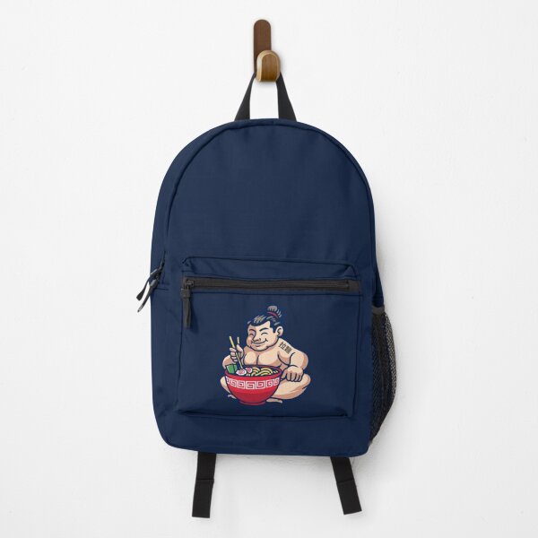 Item preview, Japanese Samoan Wrestler Eating Ramen - Funny designed and sold by Pixelish.