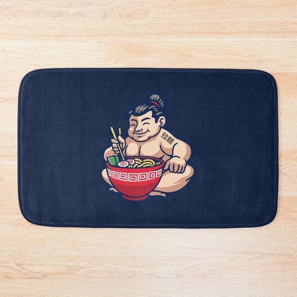 Item preview, Japanese Samoan Wrestler Eating Ramen  - Funny designed and sold by Pixelish.