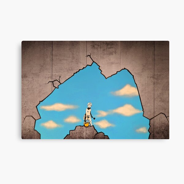 Item preview, West Bank Barrier Boy At The Beach Bansky Palestine Walls designed and sold by WE-ARE-BANKSY.