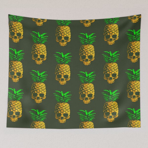 Item preview, Pineapple Skull Hawaiian Halloween Gothic Summer Pop Art designed and sold by GrandeDuc.