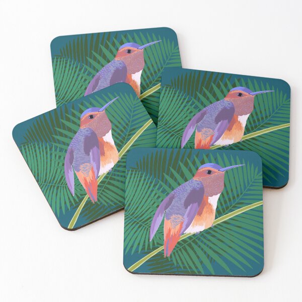 Item preview, Colorful tropical hummingbird designed and sold by Anakathrin.