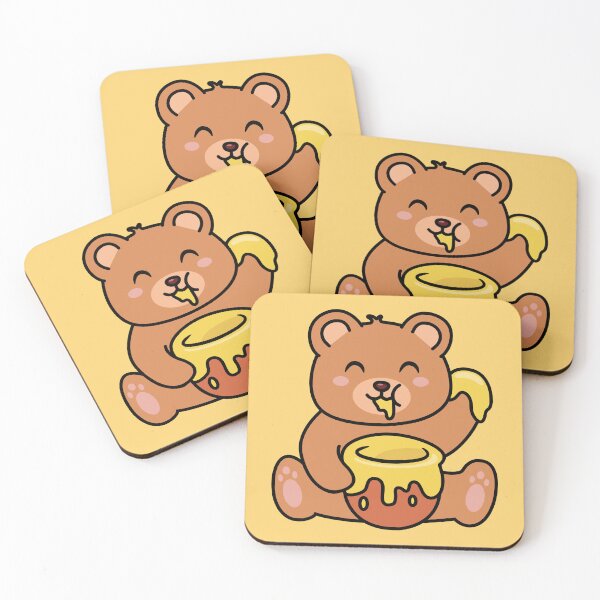 Item preview, Cute Bear Eating Honey | Bear Lover | Jar of Honey designed and sold by Pisutachio.