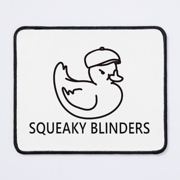 Item preview, Squeaky Blinders funny cute angry rubber duck quote lettering line digital illustration designed and sold by AlmightyClaire.