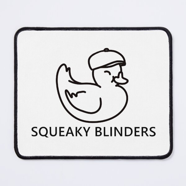 Item preview, Squeaky Blinders funny cute rubber duck quote lettering line digital illustration designed and sold by AlmightyClaire.