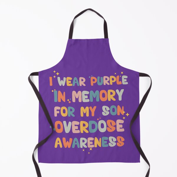 Item preview, I Wear Purple In Memory For My Son Overdose Awareness designed and sold by e-mad ⭐⭐⭐⭐⭐.