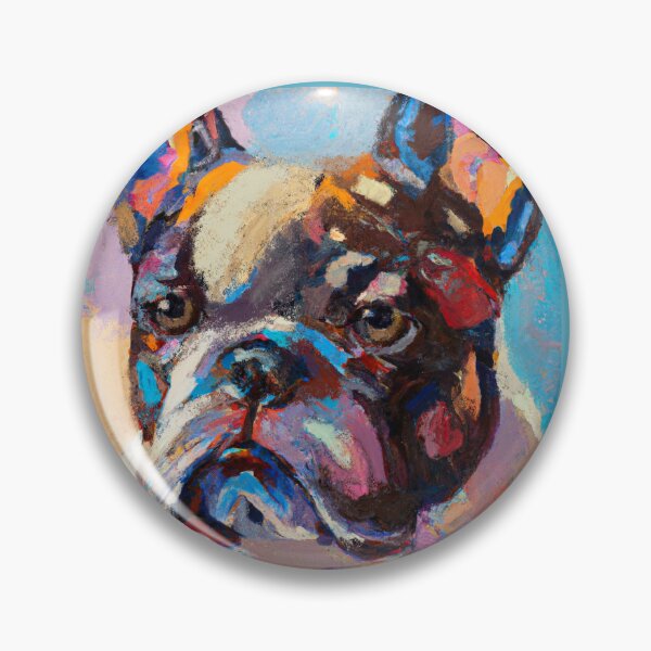 Artikelvorschau, Französische Bulldogge - impressionistische Malerei entworfen und verkauft von Glenn Slingsby.