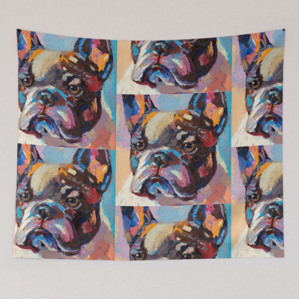 Item preview, French Bulldog - impressionistic painting designed and sold by Glenn Slingsby.