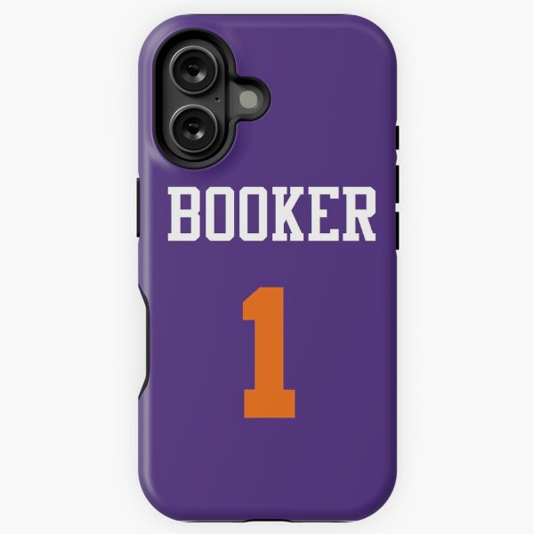 Aperçu de l'œuvre Étui de téléphone Devin Booker Jersey créée et vendue par Shaun Tayaba.