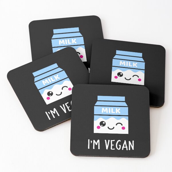 Artikelvorschau, Silly Vegan Day Kuhmilch Mandelmilch Hafer Niedlicher vegetarischer Kawaii Cartoon entworfen und verkauft von CreatedbyJR.