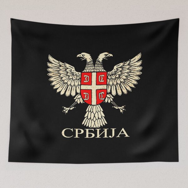 Item preview, Serbia coat of arms flag eagle Serbian Cyrillic designed and sold by Mila1946.