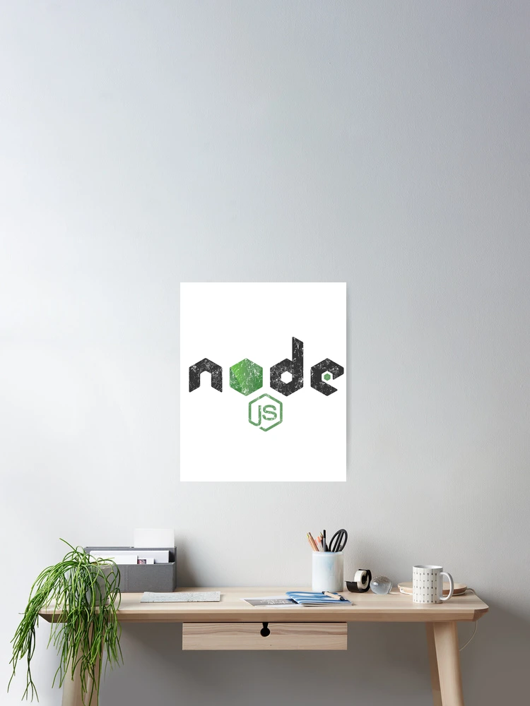 Thumbnail 2 of 3, Poster, Retro NodeJS JavaScript Programmer designed and sold by vladocar.