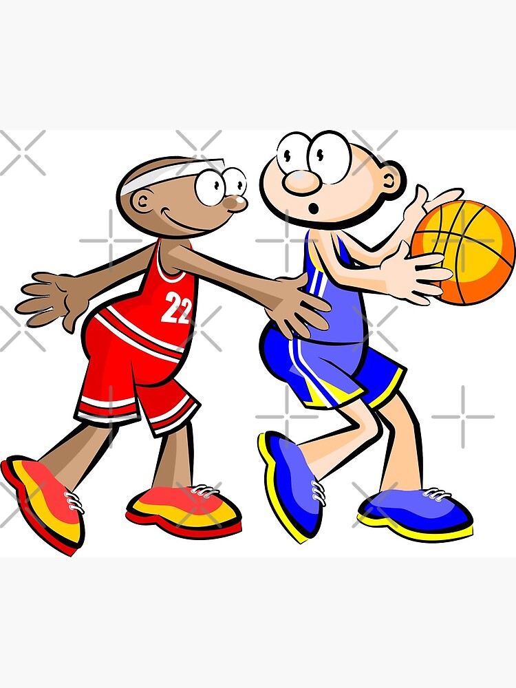 "Basketball player cartoon style" Canvas Print by MegaSitioDesign