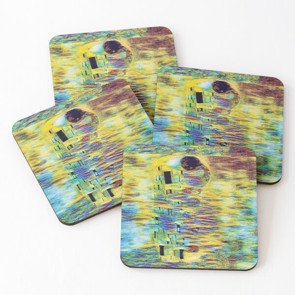 Item preview, Mash up of The Kiss by Klimt and The Lake at Montgeron by Claude Monet designed and sold by CristalleLisa.