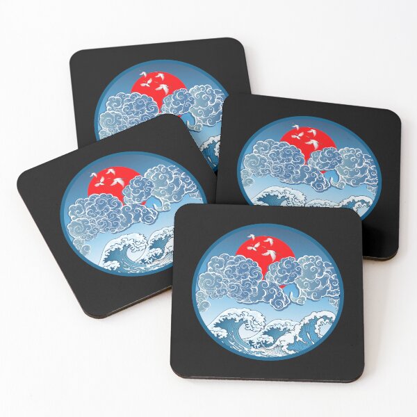 Item preview, Japanese Wind Clouds Sticker designed and sold by angelaelilx.