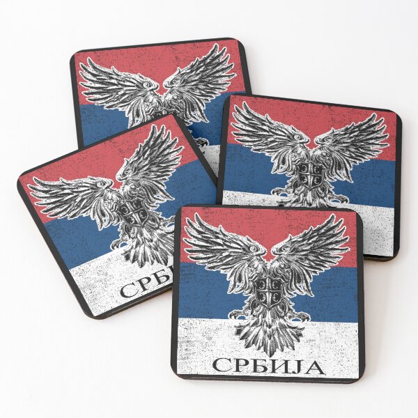 Item preview, Serbia coat of arms flag eagle Serbian Cyrillic designed and sold by Mila1946.
