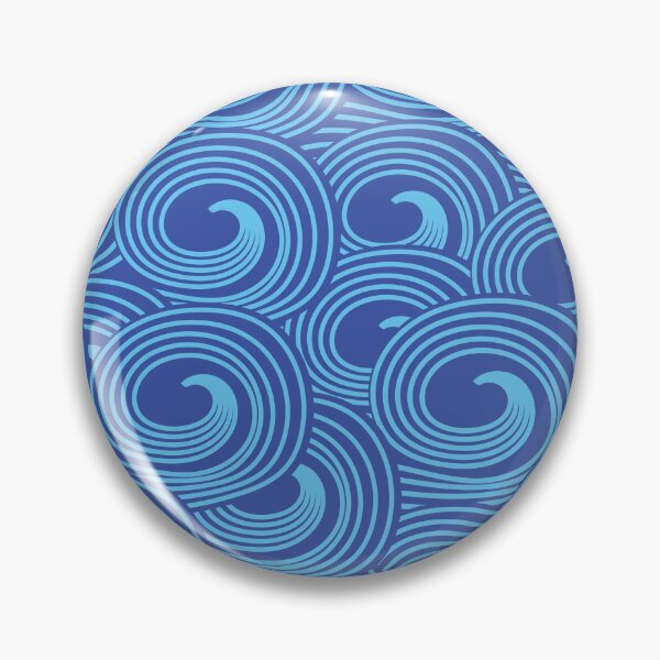 Item preview, Abstract swirly blue ocean waves pattern  designed and sold by Yasminepatterns .