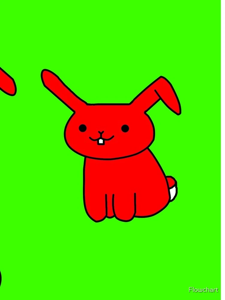 Thumbnail 4 of 4, iPhone Case, Cartoon Rabbit Red Green designed and sold by Flowchart.