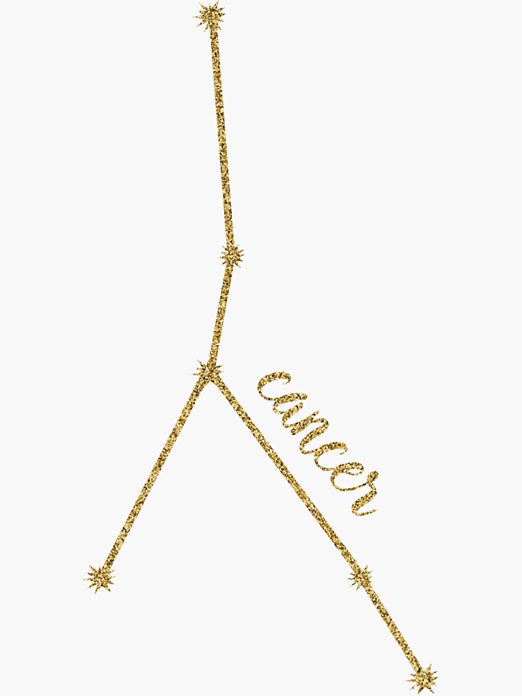Cancer Gold Constellation by MackenzieMakes