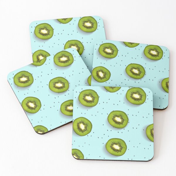 Item preview, Fresh kiwi fuit background pattern designed and sold by vocej.