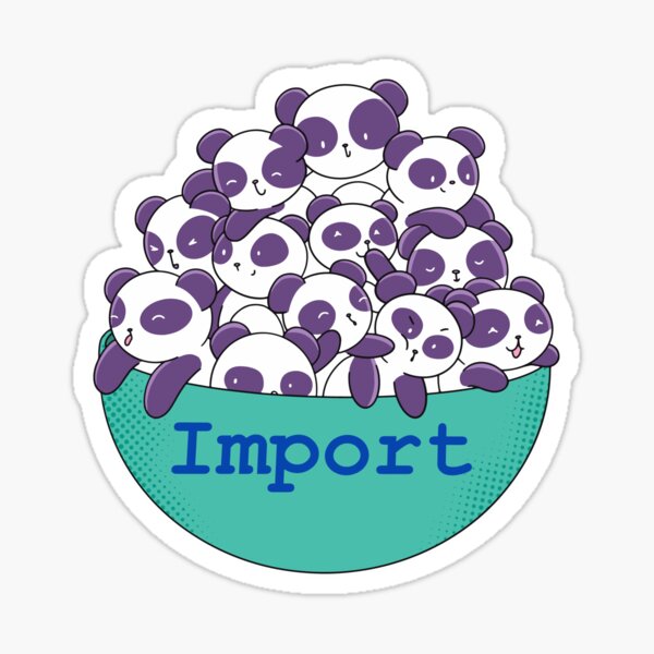 Item preview, Import Pandas Python pandas designed and sold by SpiceDoc.