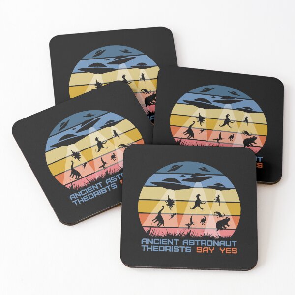 Item preview, Dinosaur Aliens Abduction Ancient Astronaut Theorists designed and sold by designandclouds.