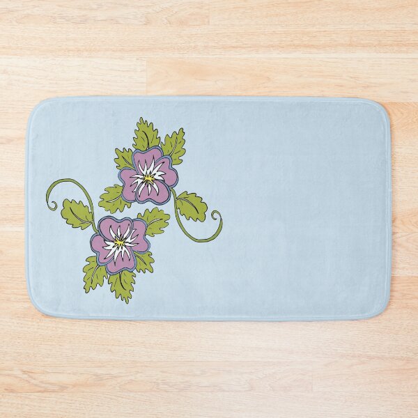 Item preview, Pink wild pansy flower illustration double bloom designed and sold by AngelDawnDesign.