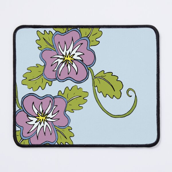 Item preview, Pink wild pansy flower illustration double bloom designed and sold by AngelDawnDesign.
