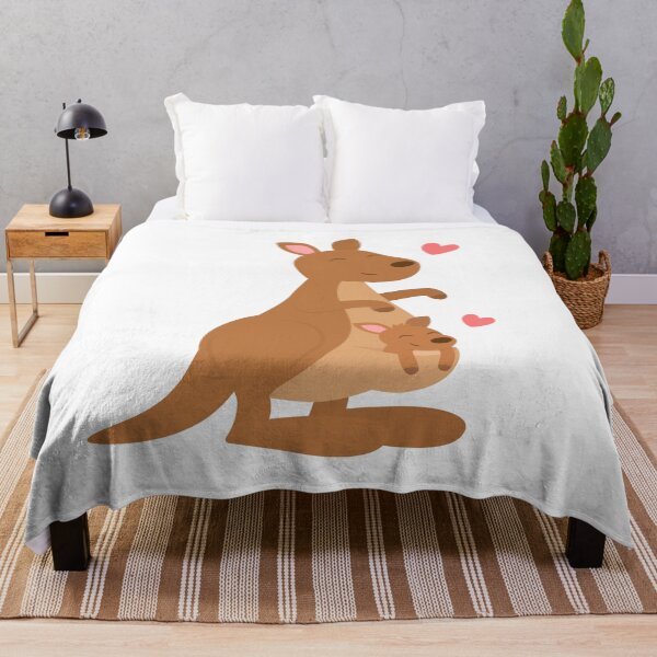 Item preview, Cute Kangaroo And Joey designed and sold by rustydoodle.