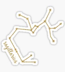 Sagittarius Gold Constellation Sticker