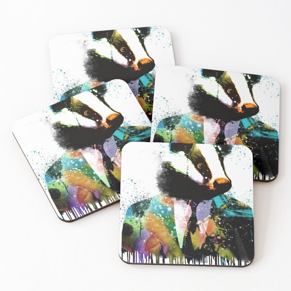Item preview, Badger, blue, graffiti, suit, colorful designed and sold by theherbst131313.