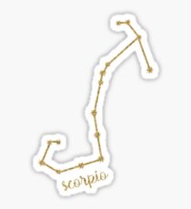 Scorpio Gold Constellation Sticker